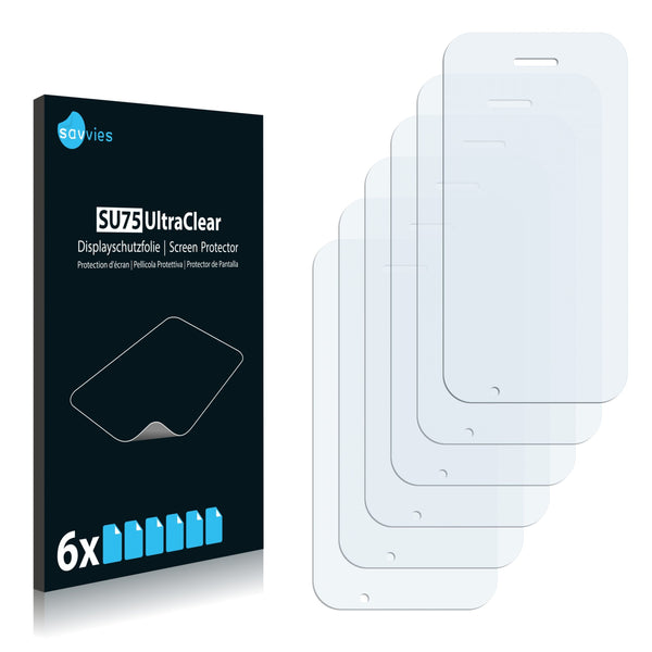 6x Savvies SU75 Screen Protector for Motorola BackFlip