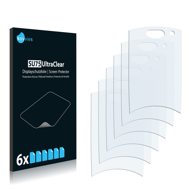 6x Savvies SU75 Screen Protector for Samsung Shark2 S5550