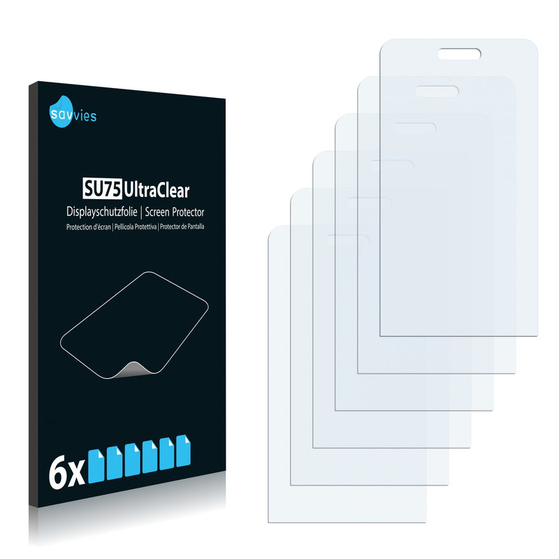 6x Savvies SU75 Screen Protector for Samsung Wave 723 S7230