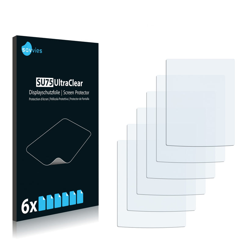 6x Savvies SU75 Screen Protector for Garmin GPSMAP 76C