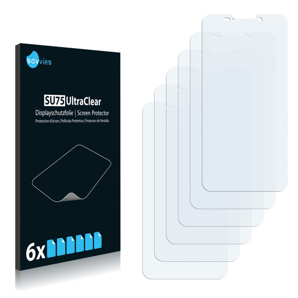 6x Savvies SU75 Screen Protector for ZTE V967s
