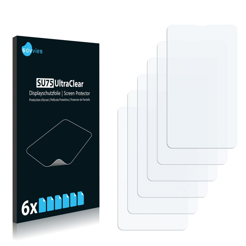 6x Savvies SU75 Screen Protector for Leotec L-Pad Pulsar B 3G LETAB721