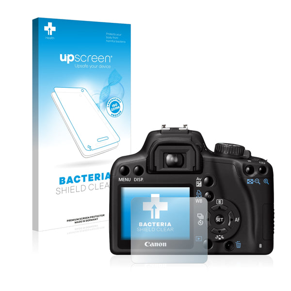 upscreen Bacteria Shield Clear Premium Antibacterial Screen Protector for Canon EOS 1000D
