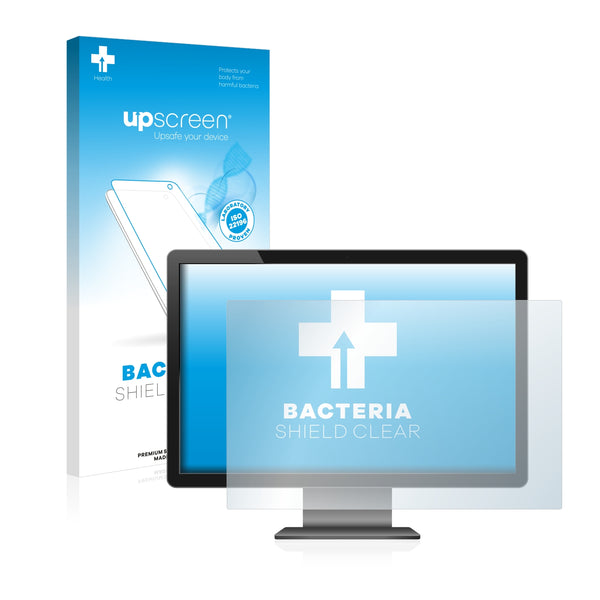 upscreen Bacteria Shield Clear Premium Antibacterial Screen Protector for Industry Monitors with 15.6 inch Displays [345 mm x 194 mm, 16:9]