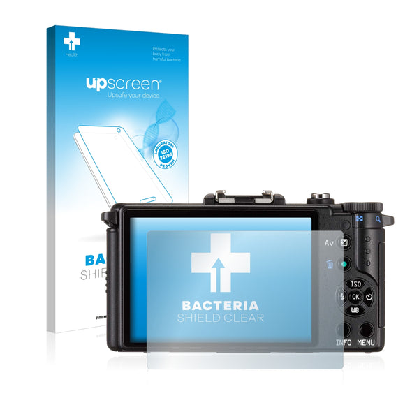 upscreen Bacteria Shield Clear Premium Antibacterial Screen Protector for Pentax Q