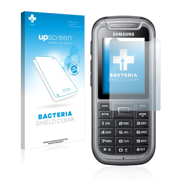 upscreen Bacteria Shield Clear Premium Antibacterial Screen Protector for Samsung C3350