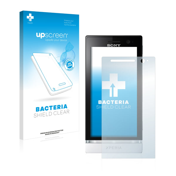 upscreen Bacteria Shield Clear Premium Antibacterial Screen Protector for Sony Xperia U ST25i