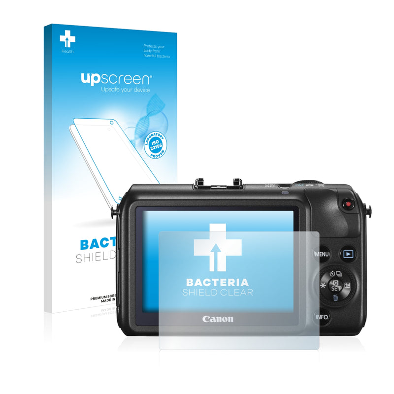 upscreen Bacteria Shield Clear Premium Antibacterial Screen Protector for Canon EOS M