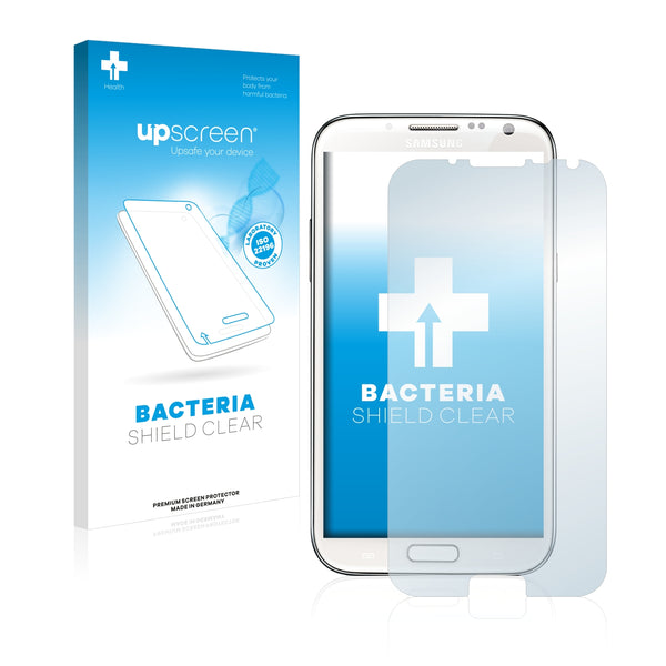 upscreen Bacteria Shield Clear Premium Antibacterial Screen Protector for Samsung Galaxy Note 2 II N7105