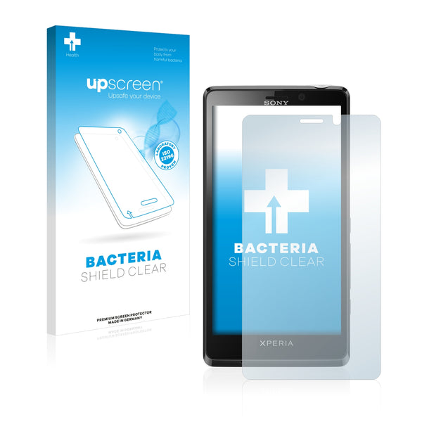 upscreen Bacteria Shield Clear Premium Antibacterial Screen Protector for Sony Xperia T LT30