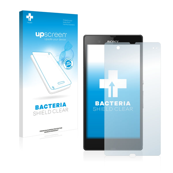 upscreen Bacteria Shield Clear Premium Antibacterial Screen Protector for Sony Xperia Z C6602 C6603