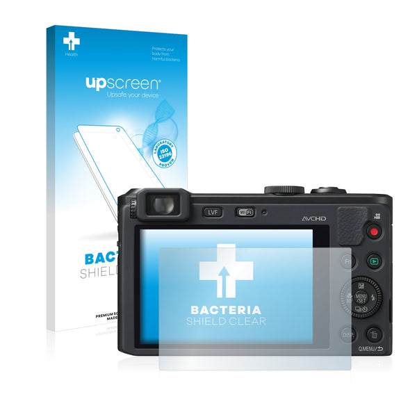 upscreen Bacteria Shield Clear Premium Antibacterial Screen Protector for Panasonic Lumix DMC-LF1