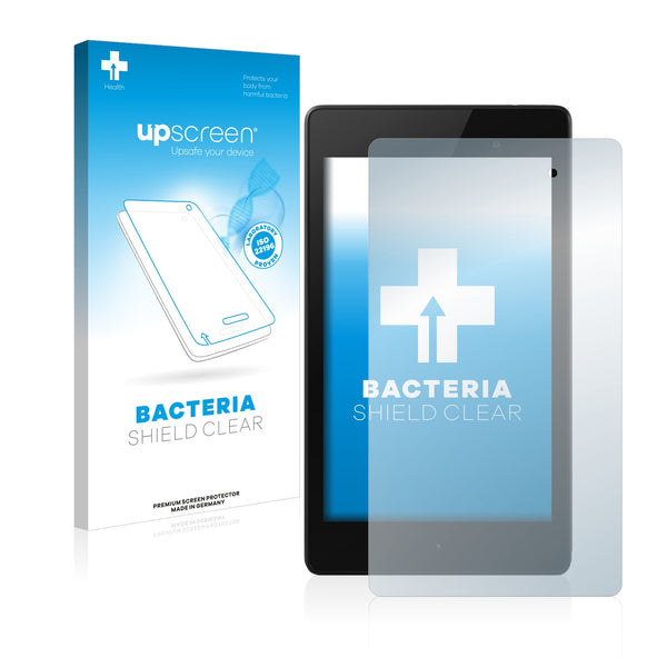 upscreen Bacteria Shield Clear Premium Antibacterial Screen Protector for Google Nexus 7 (2013)
