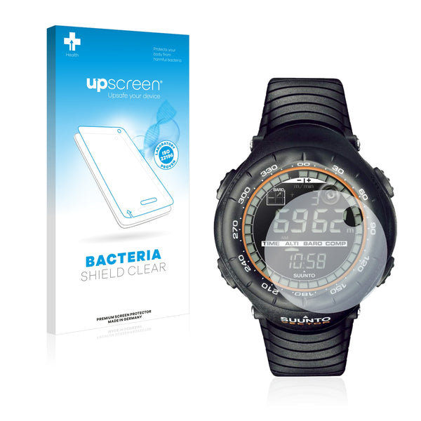 upscreen Bacteria Shield Clear Premium Antibacterial Screen Protector for Suunto Vector Xblack