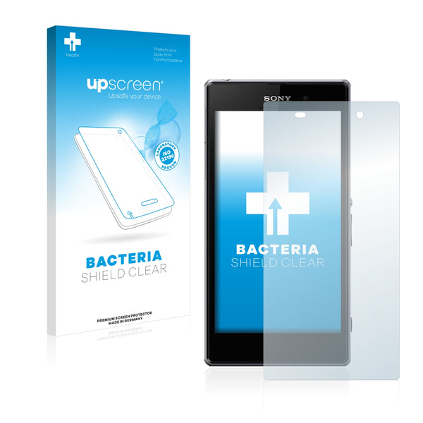 upscreen Bacteria Shield Clear Premium Antibacterial Screen Protector for Sony Xperia Z1 C6902