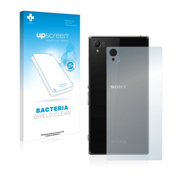 upscreen Bacteria Shield Clear Premium Antibacterial Screen Protector for Sony Xperia Z1 L39H (Back)