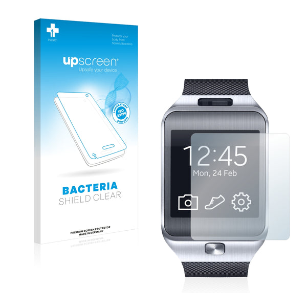 upscreen Bacteria Shield Clear Premium Antibacterial Screen Protector for Samsung Galaxy Gear 2 Neo SM-R381