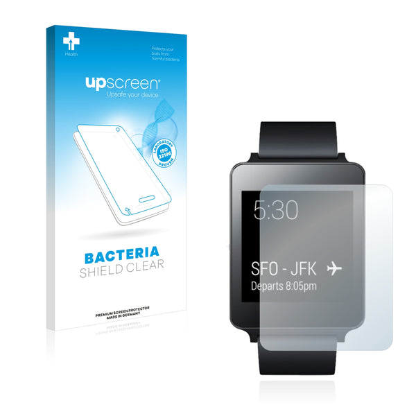 upscreen Bacteria Shield Clear Premium Antibacterial Screen Protector for LG G Watch