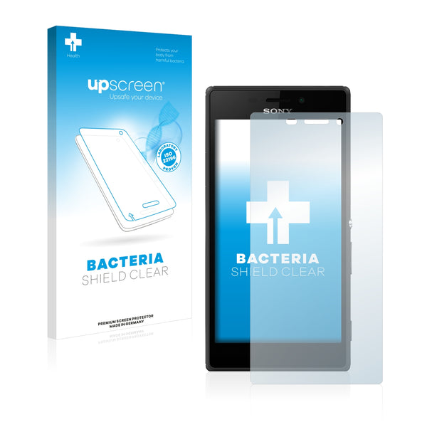 upscreen Bacteria Shield Clear Premium Antibacterial Screen Protector for Sony Xperia M2 Aqua D2403