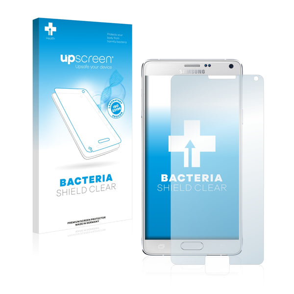 upscreen Bacteria Shield Clear Premium Antibacterial Screen Protector for Samsung Galaxy Note 4