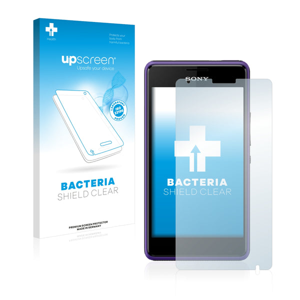 upscreen Bacteria Shield Clear Premium Antibacterial Screen Protector for Sony Xperia E1 Dual D2114