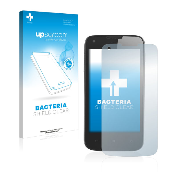 upscreen Bacteria Shield Clear Premium Antibacterial Screen Protector for Prestigio MultiPhone 8400 DUO PSP8400DUO