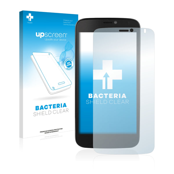 upscreen Bacteria Shield Clear Premium Antibacterial Screen Protector for Prestigio MultiPhone 3502 DUO