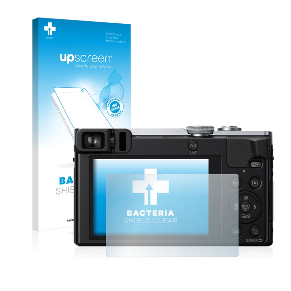 upscreen Bacteria Shield Clear Premium Antibacterial Screen Protector for Panasonic Lumix DMC-TZ58