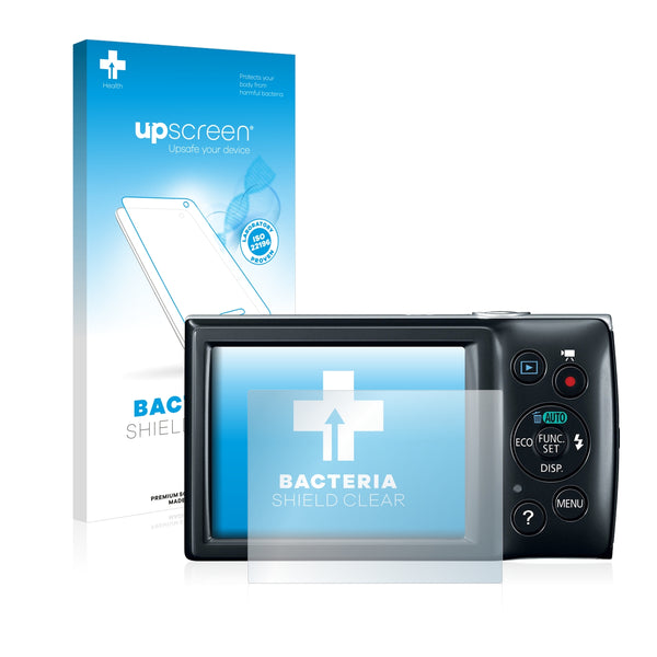 upscreen Bacteria Shield Clear Premium Antibacterial Screen Protector for Canon IXUS 160