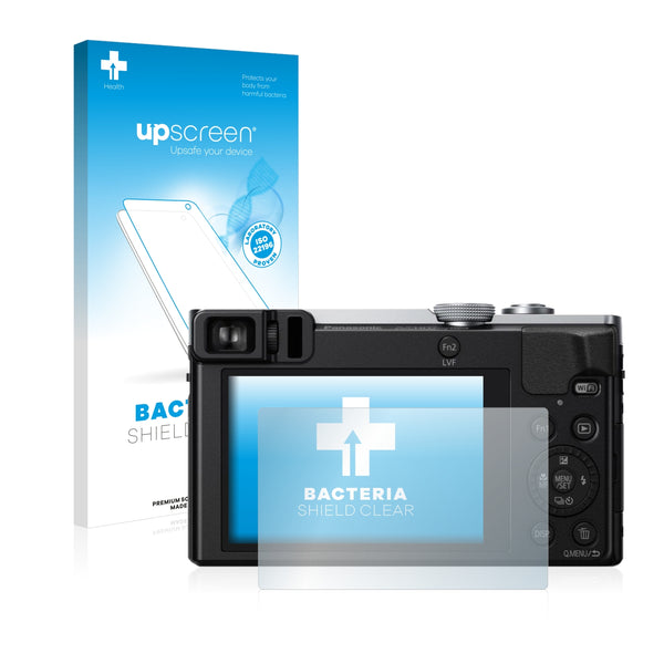 upscreen Bacteria Shield Clear Premium Antibacterial Screen Protector for Panasonic Lumix DMC-TZ70