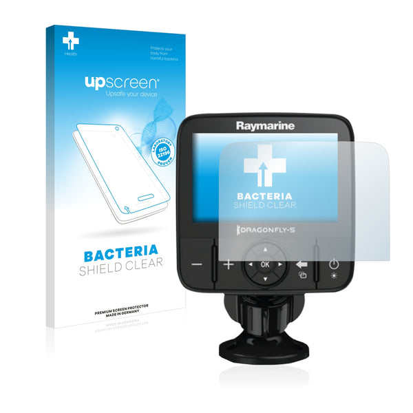 upscreen Bacteria Shield Clear Premium Antibacterial Screen Protector for Raymarine Dragonfly 4