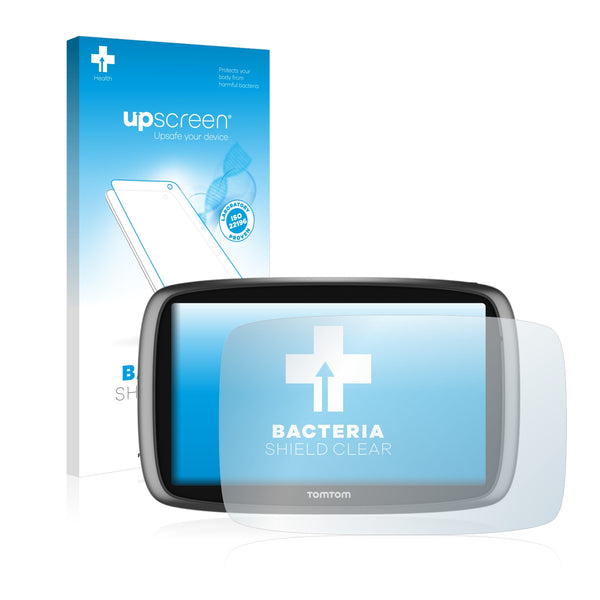 upscreen Bacteria Shield Clear Premium Antibacterial Screen Protector for TomTom GO 5100