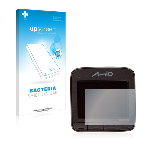 upscreen Bacteria Shield Clear Premium Antibacterial Screen Protector for Mitac Mio MiVue 518