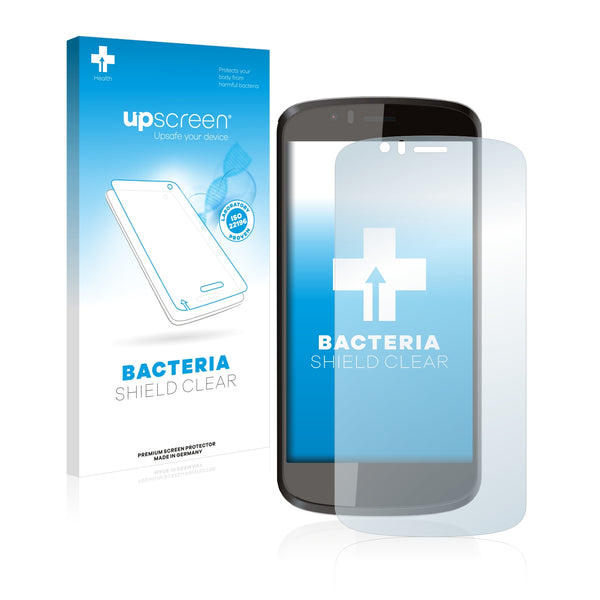 upscreen Bacteria Shield Clear Premium Antibacterial Screen Protector for Archos 50 Cesium