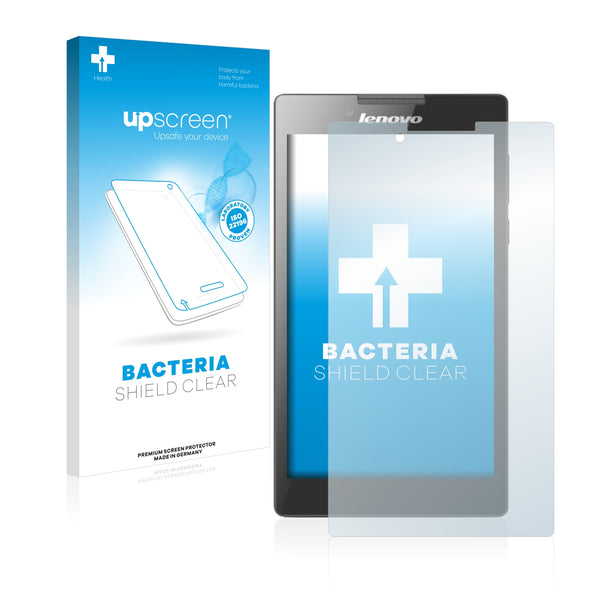 upscreen Bacteria Shield Clear Premium Antibacterial Screen Protector for Lenovo Tab 2 A7-30 (Cam left)