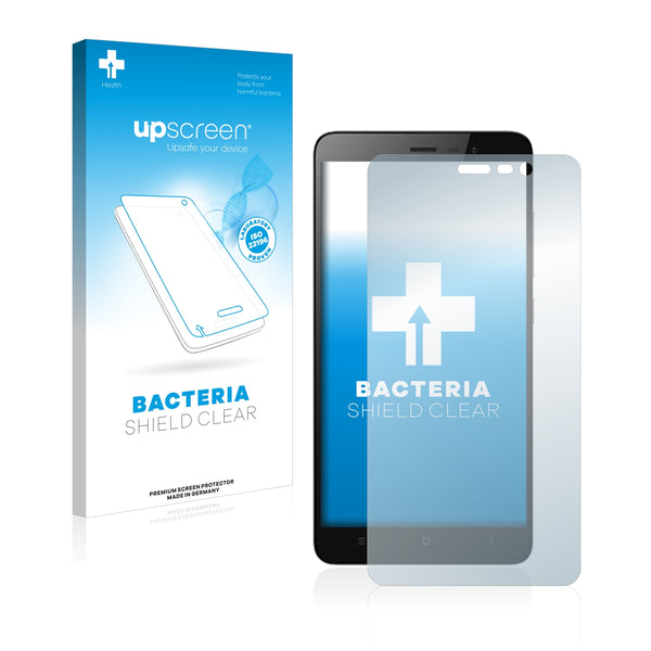 upscreen Bacteria Shield Clear Premium Antibacterial Screen Protector for Xiaomi Redmi Note 3