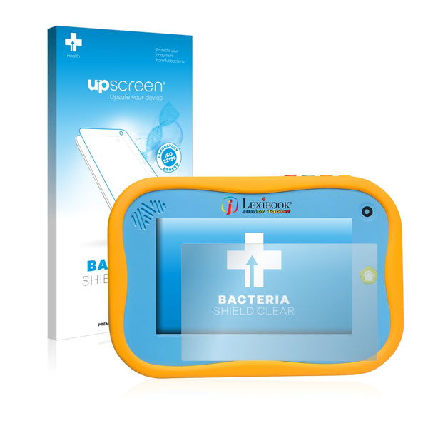 upscreen Bacteria Shield Clear Premium Antibacterial Screen Protector for Lexibook Junior Tablet 2