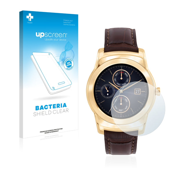 upscreen Bacteria Shield Clear Premium Antibacterial Screen Protector for LG Watch Urbane Luxe