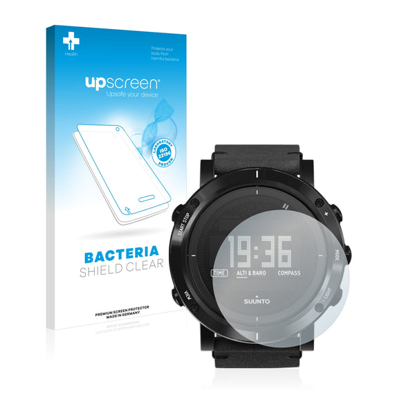 upscreen Bacteria Shield Clear Premium Antibacterial Screen Protector for Suunto Essential Carbon