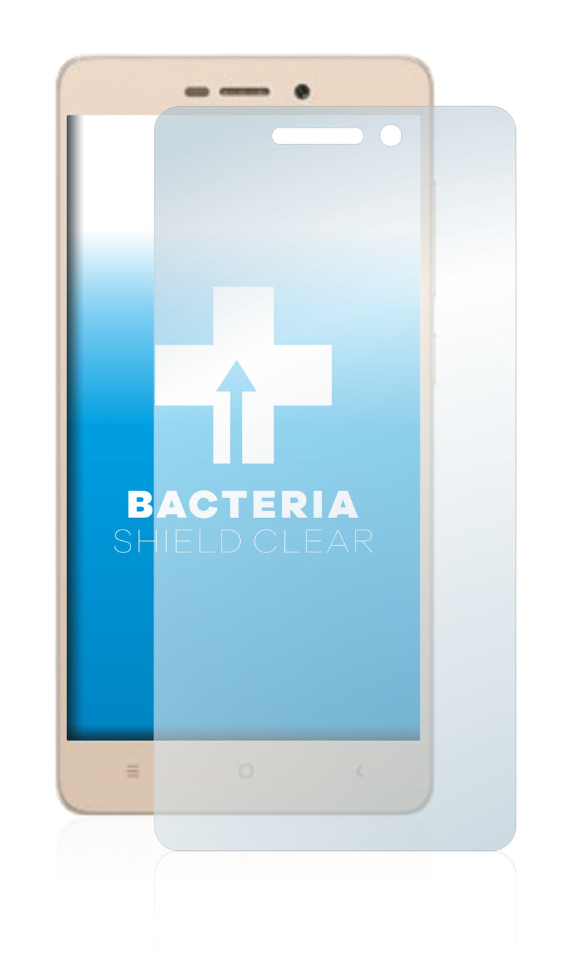 upscreen Bacteria Shield Clear Premium Antibacterial Screen Protector for Xiaomi Redmi 3
