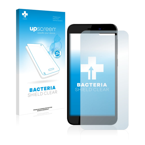 upscreen Bacteria Shield Clear Premium Antibacterial Screen Protector for Archos 50 Power