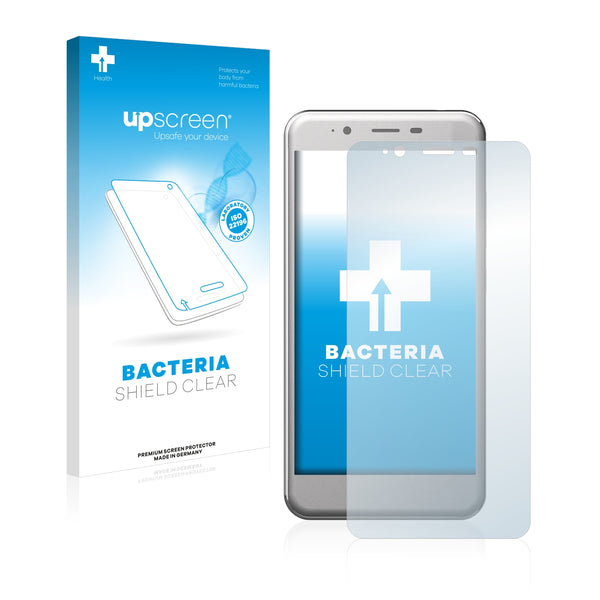 upscreen Bacteria Shield Clear Premium Antibacterial Screen Protector for Archos 50 Cobalt
