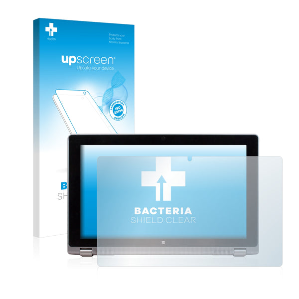 upscreen Bacteria Shield Clear Premium Antibacterial Screen Protector for Point of View Mobii WinTab P1160W