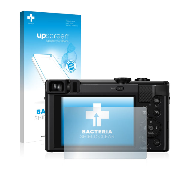upscreen Bacteria Shield Clear Premium Antibacterial Screen Protector for Panasonic Lumix DMC-ZS60