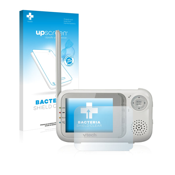 upscreen Bacteria Shield Clear Premium Antibacterial Screen Protector for Vtech Babymonitor BM 3500