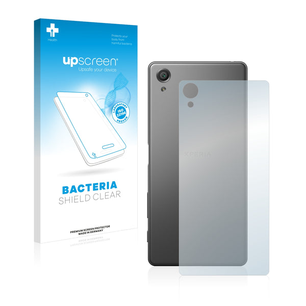 upscreen Bacteria Shield Clear Premium Antibacterial Screen Protector for Sony Xperia X (Back)