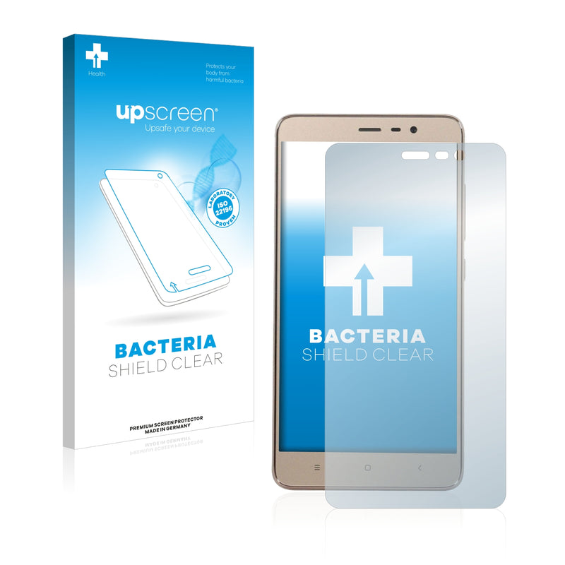 upscreen Bacteria Shield Clear Premium Antibacterial Screen Protector for Xiaomi Redmi Note 3 Pro