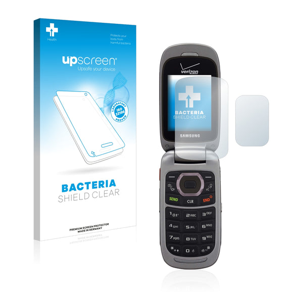 upscreen Bacteria Shield Clear Premium Antibacterial Screen Protector for Samsung Convoy 4