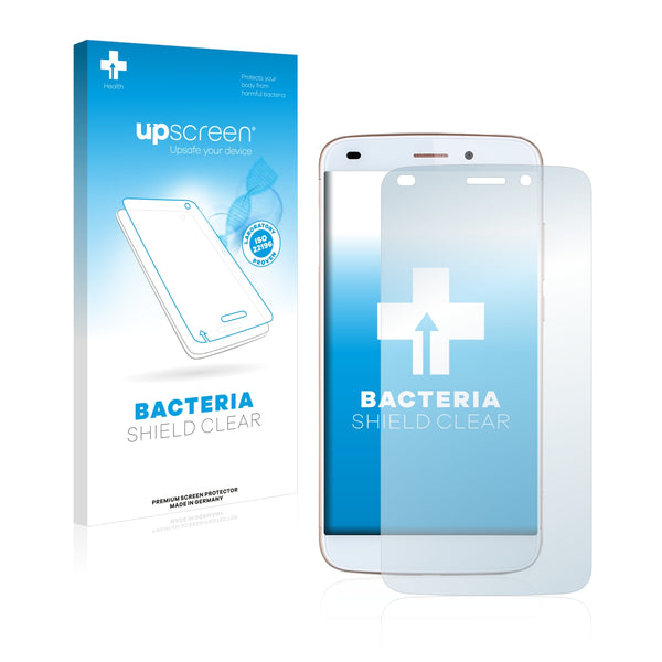 upscreen Bacteria Shield Clear Premium Antibacterial Screen Protector for Oukitel U10