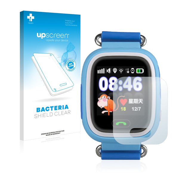 upscreen Bacteria Shield Clear Premium Antibacterial Screen Protector for Wonlex GPS Watch GW900S